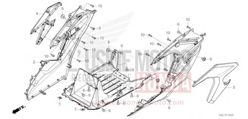 PILLION STEP COVER/UNDER COVER ADV350AS de 2025
